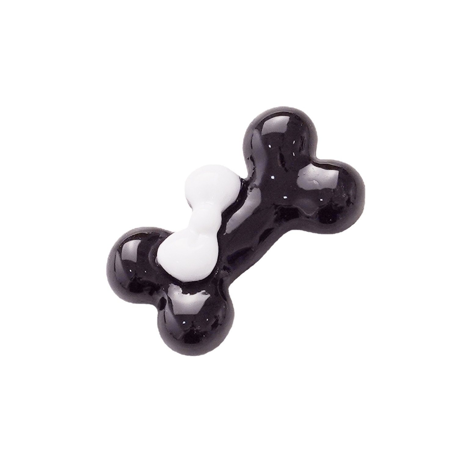 新款可爱迷你小狗骨头奶油胶手机壳diy树脂配件发夹饰品材料批发白底实物图