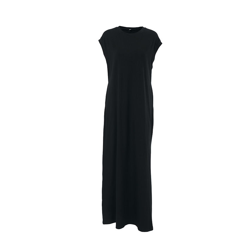 2024 Autumn new green pure cotton straight dress, European and American fashion cross-border vest dress, long dress wholesale women's clothing Item Picture