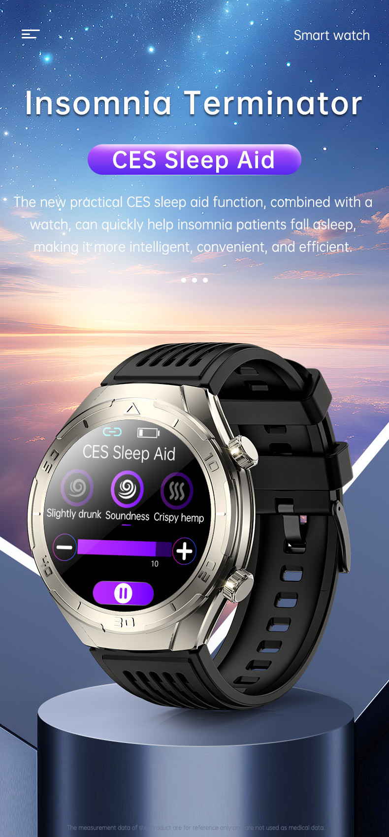 1.6inch金属CES睡眠心率血压血氧HRV压力尿酸血糖ECG心电通话手表详情8