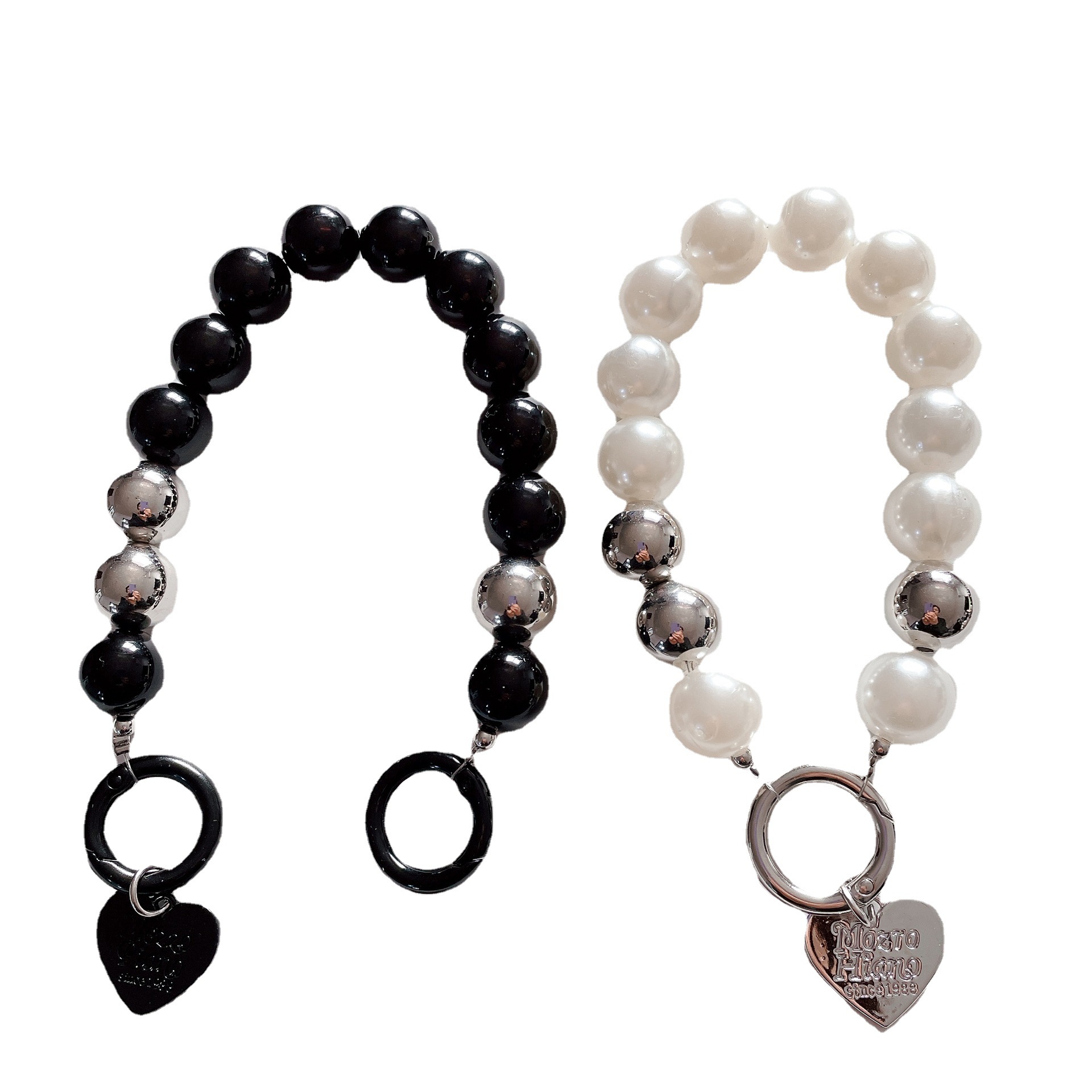 Love Pearl Pendant Diy Mobile Phone Case Chain Luggage Extended Chain Accessories Hanging Ornaments Anti-Fall Hand Chain Bag Item Picture