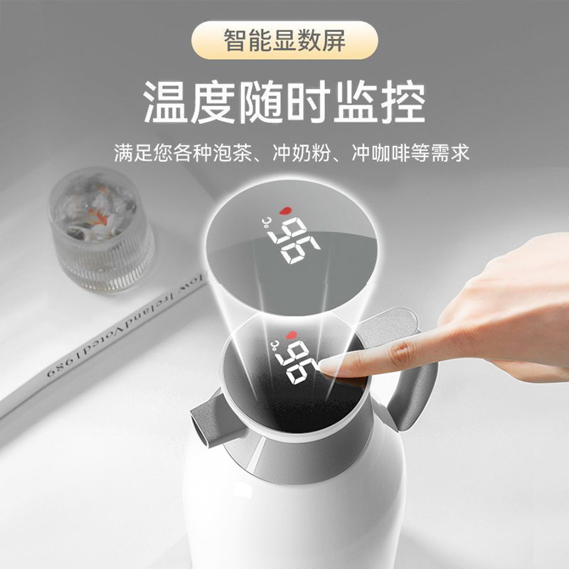 2024 New model insulated water bottle, large-capacity portable boiling water insulated water bottle, home, office, car insulated thermos, warm water details Picture