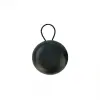 Oval-shaped earbud box, small round box, storage box, earbud box, portable mini jewelry storage, black round box Item Picture