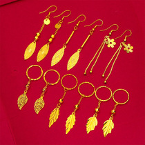 Vietnam Sargent women's jewelry leaf earring New women's earring line fringe jewelry