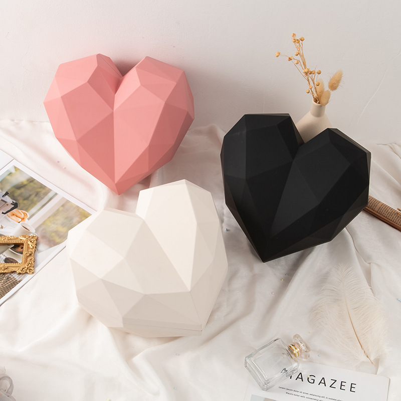 Chinese Valentine's Day Gift Box Bridesmaid Hand Gift Box Heart-Shaped Gift Box Makeup Box Jewelry Box Lipstick Box Birthday Gift Packaging