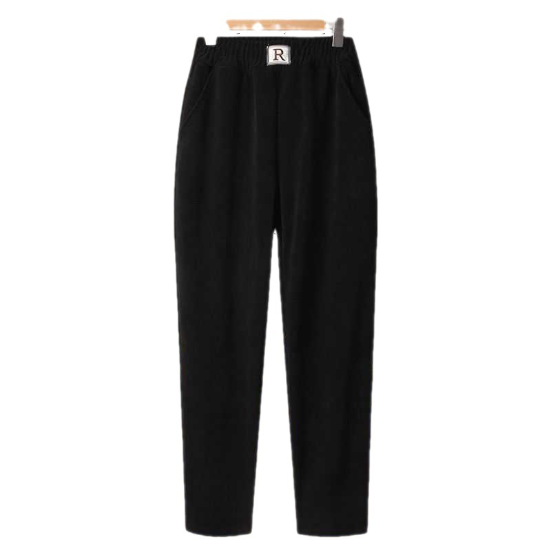 2023 Spring And Autumn New Middle-Aged And Elderly High-Grade Mother Pants Loose High Waist Large Size Simple Show Small Foot Casual Pants Women Item Picture