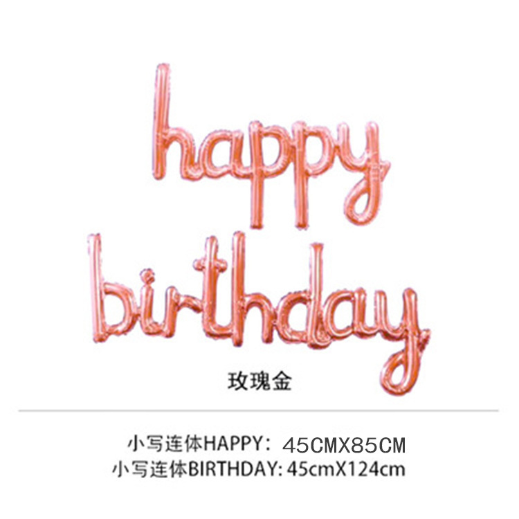 连体英文字母/birthd细节图