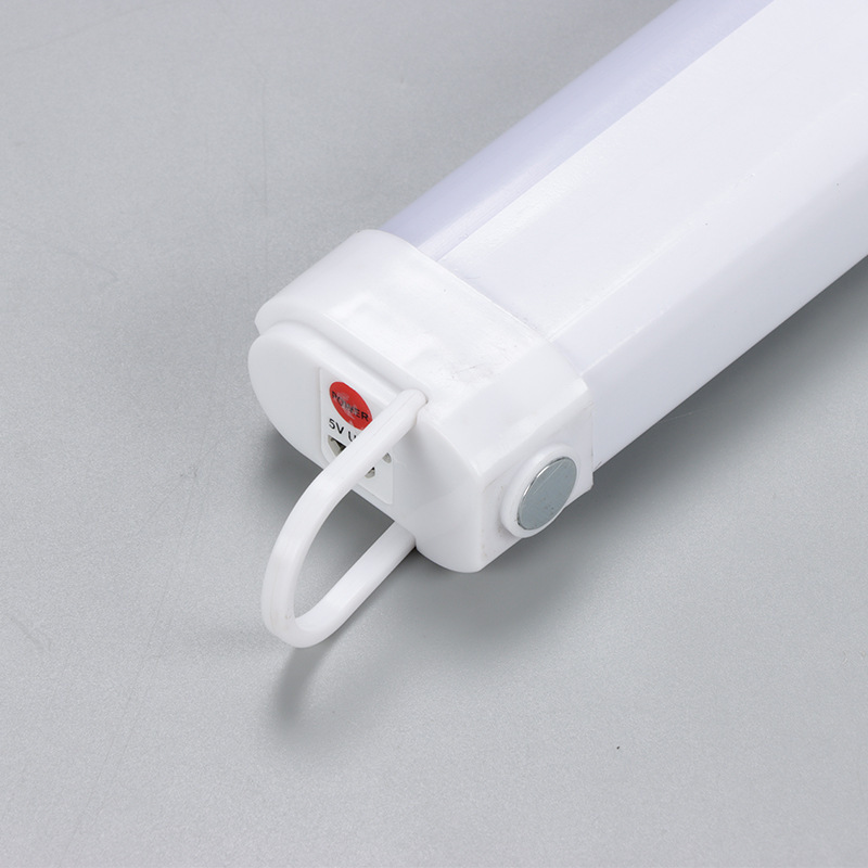 Outdoor night market street stall charging lamp tube adjustable light with magnetic hook USB household long strip emergency charging lamp details Picture