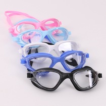 Swimming goggles children transparent diving eye care adult general flat male and female hair independent station Aliexpress factory direct sales