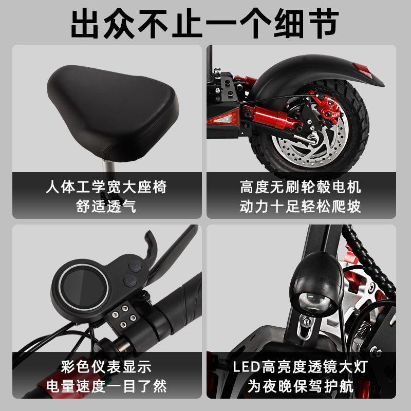 New electric scooter aluminum alloy mini mobility scooter outdoor portable folding two-wheel scooter one piece replacement Application Scenario
