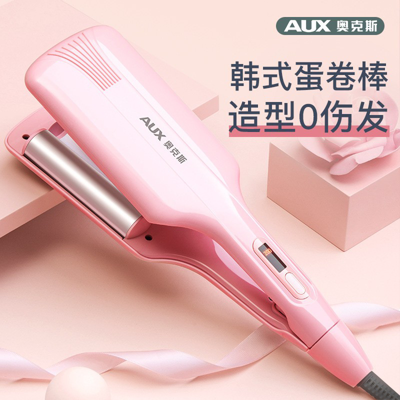 Oakes Egg Roll Head Curling Iron Water Ripple Wave Corn Perm Sandwich Plate Chicken Cake Large Roll Short Electric Curling Iron details Picture