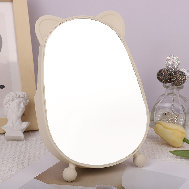 Factory Direct Fashion Cute Cute Model Single-Sided Table Mirror Home Vanity Mirror Dormitory Desktop Makeup Mirror Can Be Stored Makeup Mirror Makeup Mirror details Picture