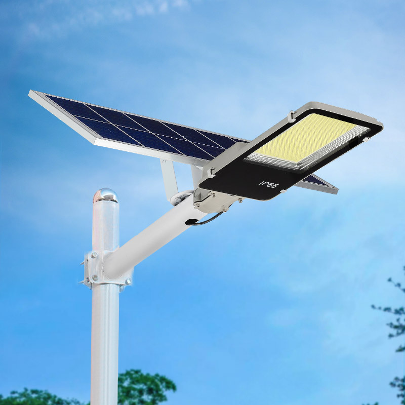 Solar led outdoor street lamps, floodlights, garden lamps, 5-meter waterproof extension line, new solar panels details Picture