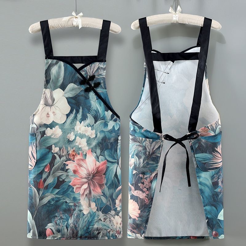 New fashionable large-flower waist breathable, stain-resistant and dust-proof cover, dirt-resistant and wear-resistant, suitable for household work and kitchen use Application Scenario