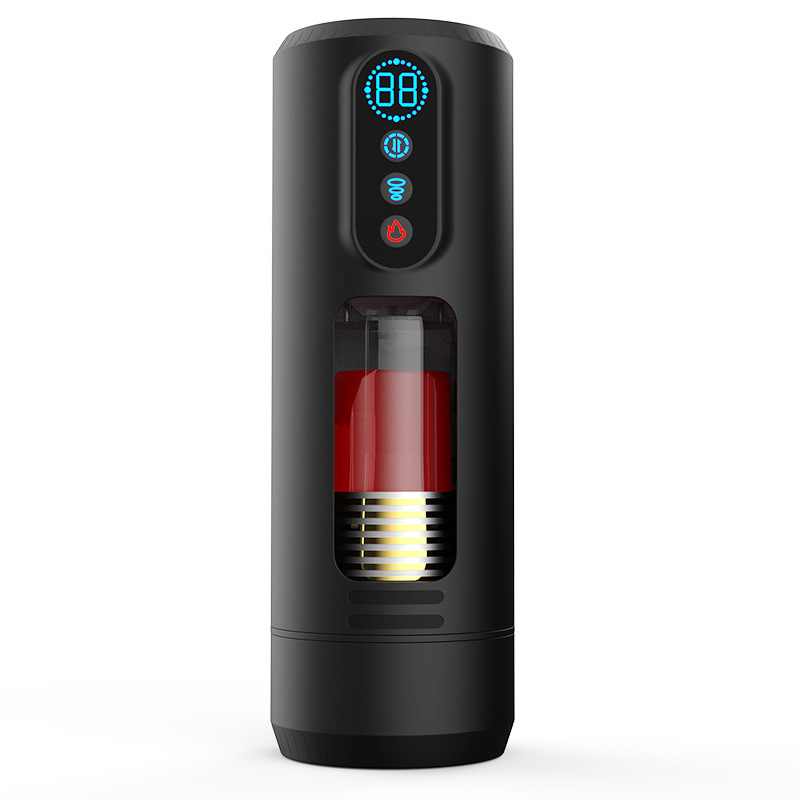 Best-selling fully automatic real deep throat aircraft cup for men, electric telescopic sucking sound, vibration and heating Item Picture