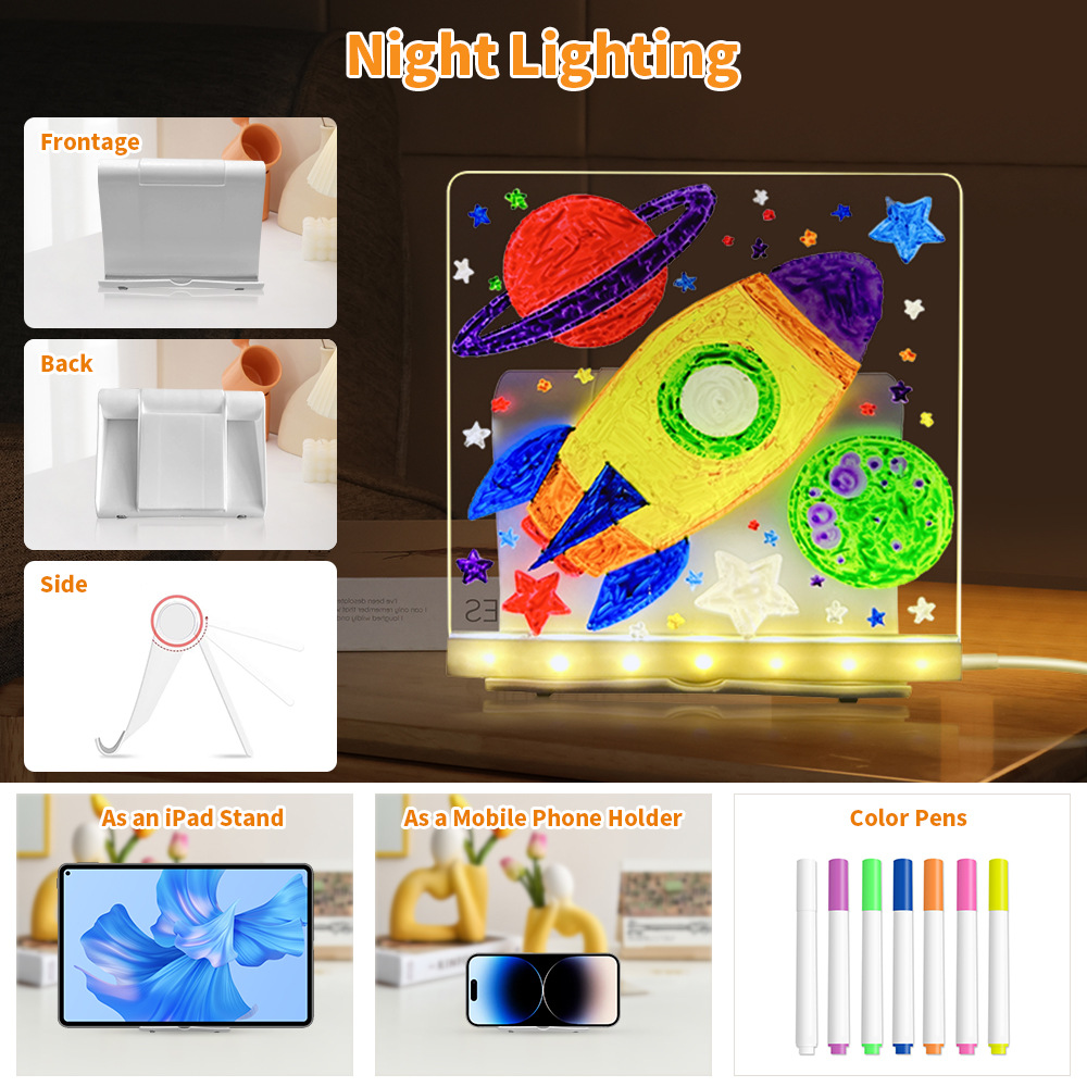 Bestsellers on Amazon! Acrylic night lights, creating unique ice crystal decorations for Christmas and Valentine's Day