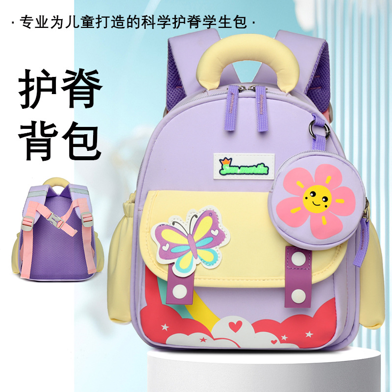 儿童新款背包幼儿园书包女童可爱轻便宝宝超轻卡通男孩双肩包洋气