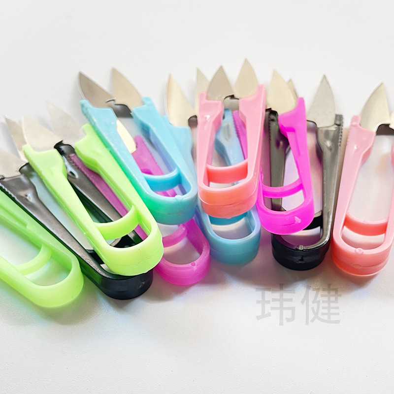 New Cross-Stitch Household Small Scissors Scissors Tailor Cut Special Scissors With V-Shaped Yarn Cutting Lace Scissors Specification drawing