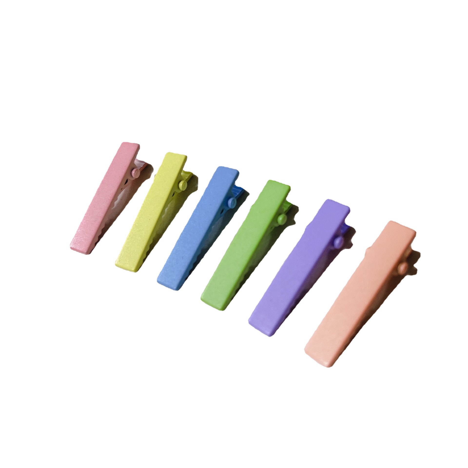 3.2Cm Small Hair Clip Duck Bill Clip Diy Colored Candy Hair Clip Cute Accessories Small Spray Paint Side Clip Item Picture