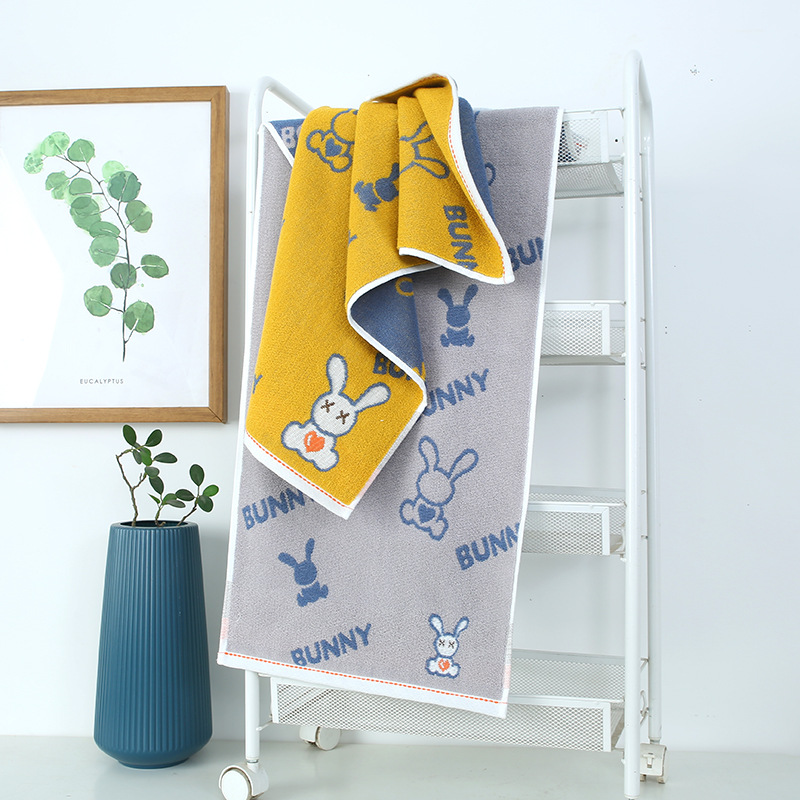 Rabbit Towel With Hand Gift Thickened Adult Absorbent Face Cotton Face Towel Gift Wholesale Daily Hand Gift Towel Specification drawing