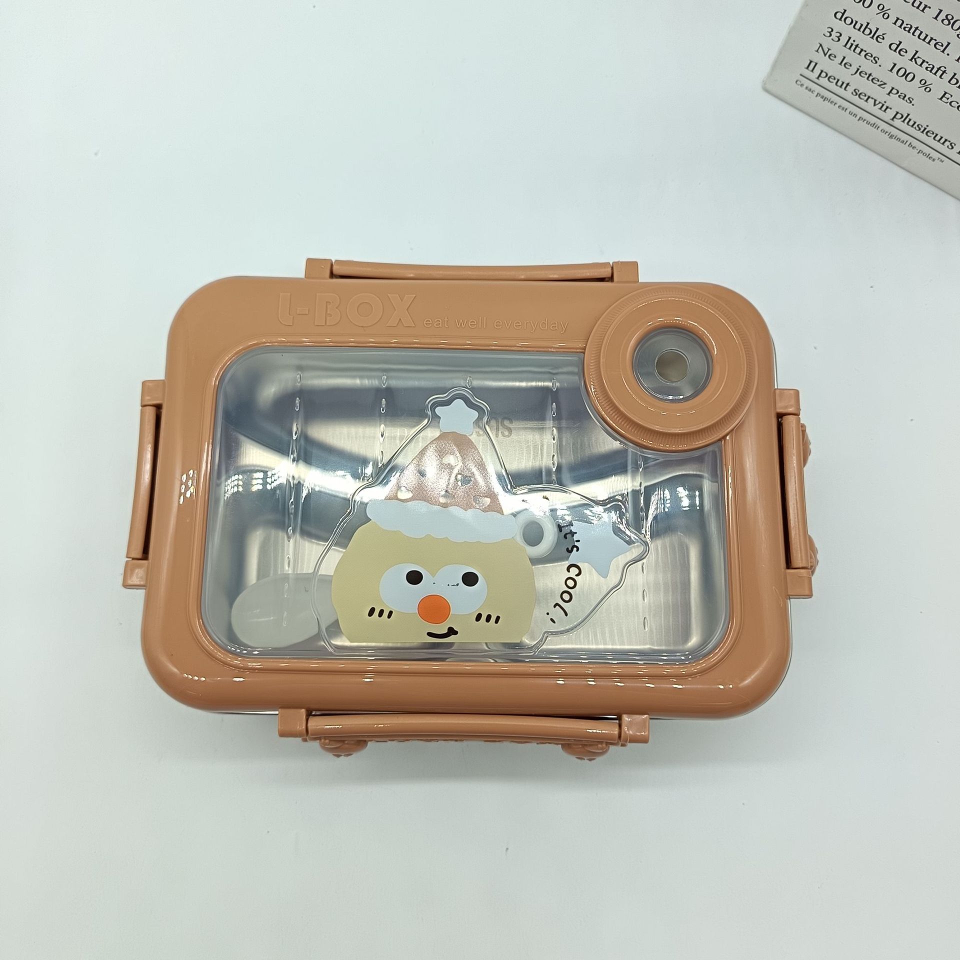 2025 New cartoon cute stainless steel insulated lunch box, student lunch box, compartments preservation box, office worker lunch box details Picture