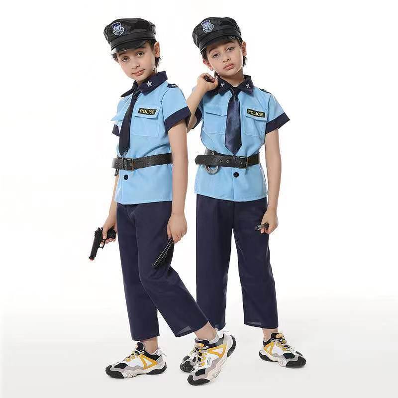 万圣节儿童节服装消防员警察小木工飞行员医生律师儿童角色扮演服详情图4