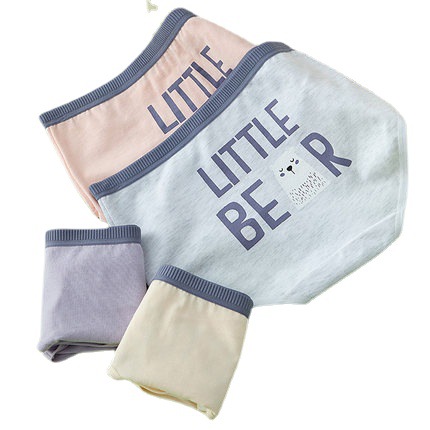 New cute cartoon polar bear printed student midwaist cotton girls briefs women's briefs Application Scenario