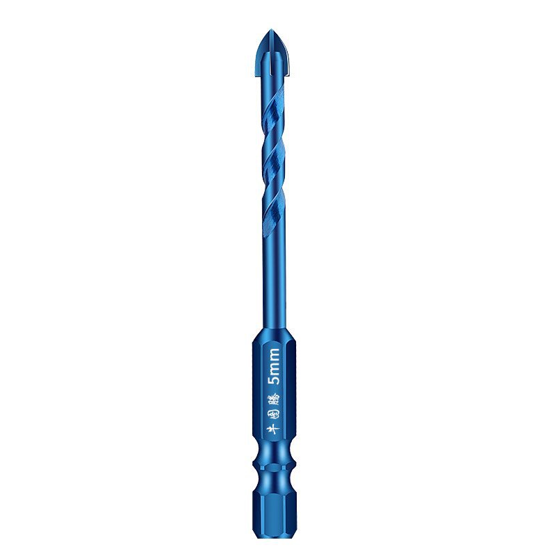Overlord Four-Blade Cross Glass Ceramic Tile Concrete Tilting Head Punch Hole Hexagonal Handle Diamond Overlord Drill Item Picture