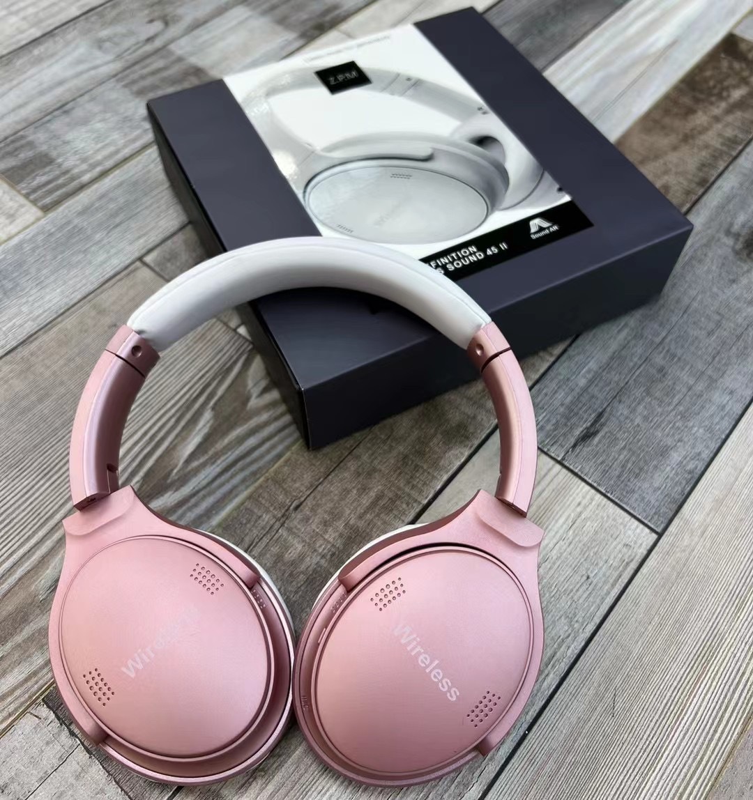 Para Bose crossover QC45 auriculares inalámbricos bluetooth beaver folding shrink 5.0 heavy bass details Picture
