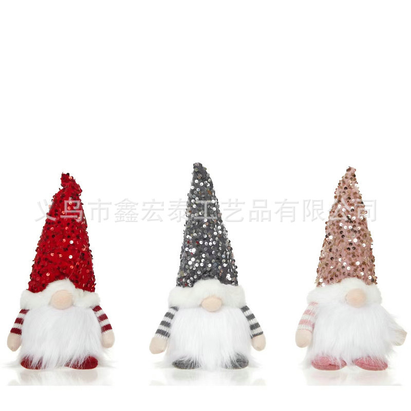 New Christmas decorations: Glowing Rudolph dolls, faceless dolls for the elderly, cross-border Christmas small gifts Item Picture
