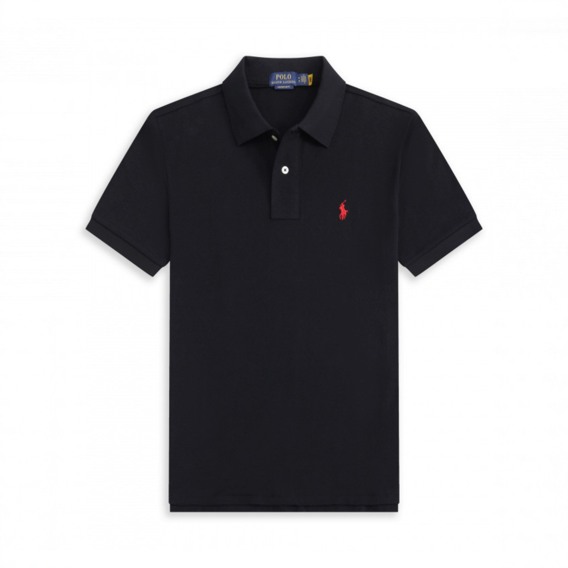 Cross-border POLO shirt with small horse logo, summer men's lapel solid color raft-embroidered short-sleeved T-shirt, RL casual polo shirt Specification image