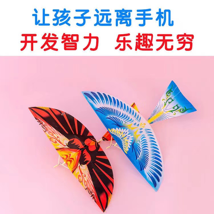 抖音同款儿童/橡皮筋动力飞鸟细节图