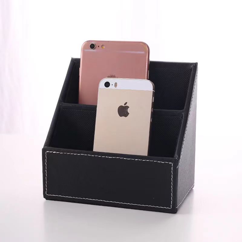 Desktop storage box, European-style remote control organizing box, creative home goods, pen holder storage box, can be printed with LOGO details Picture
