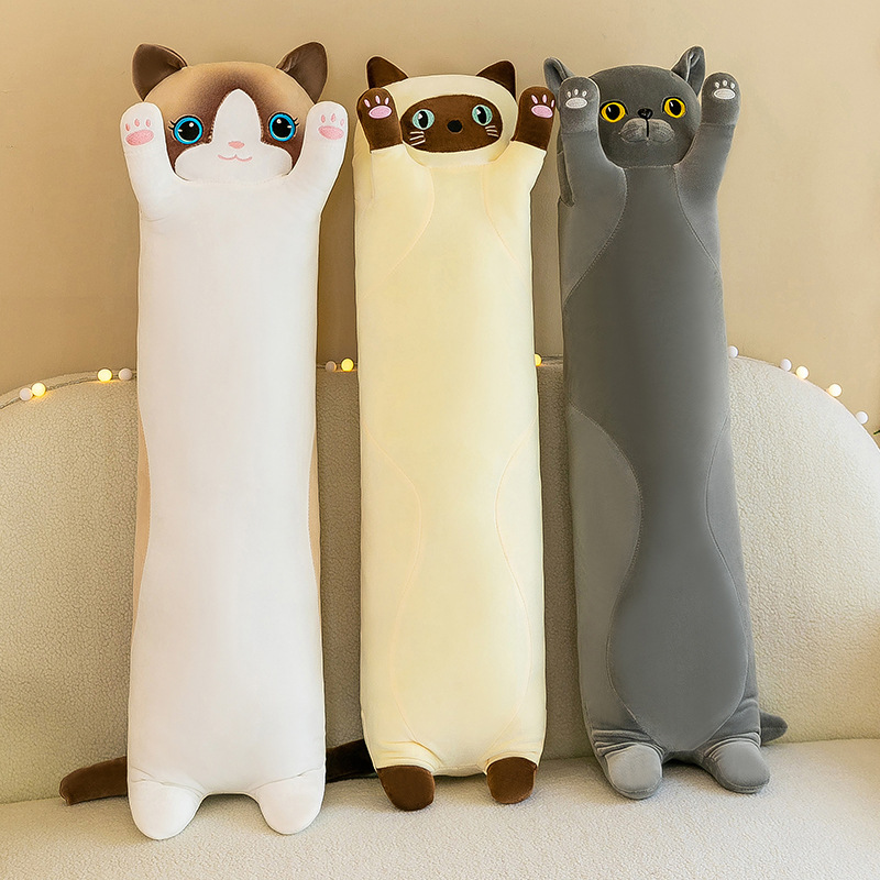 Foreign Trade New Cat Island Hug Pillow Doll Plush Toy Long Cat Doll With Sleeping Doll Birthday Gift Specification drawing