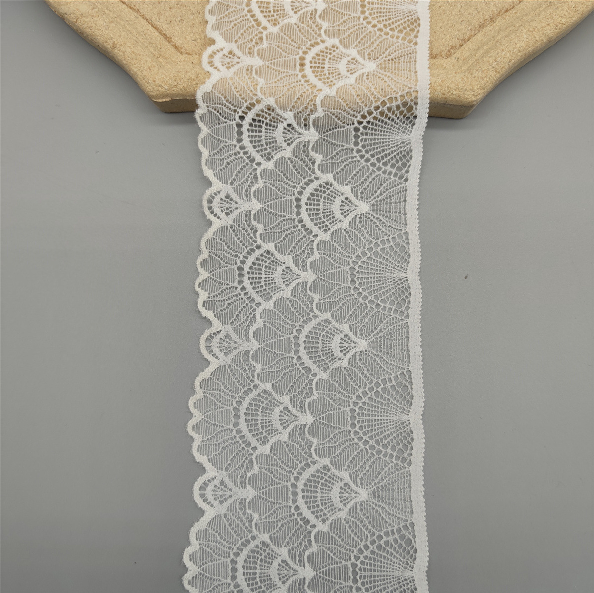 9cm lace elastic trim, skirt hem, children's wear, wedding dress, decorative hem, clothing trim, lace edge Item Picture