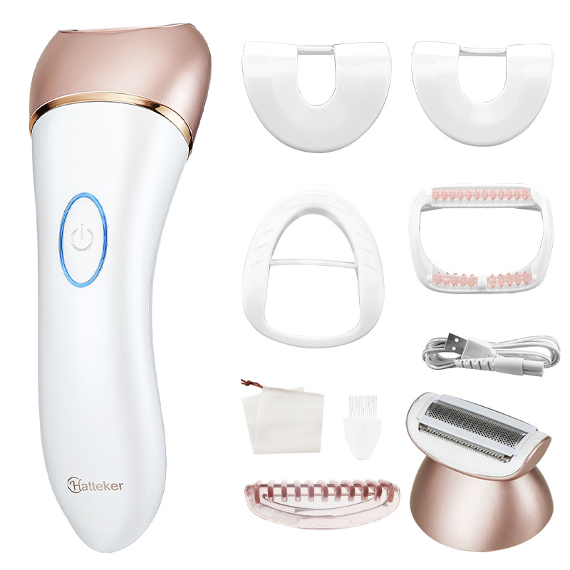 HATTEKER 2024 New Smart water-washing electric hair Remover, Women's digital display hair Removal Device, two-in-one multi-functional hair plucking device Item Picture