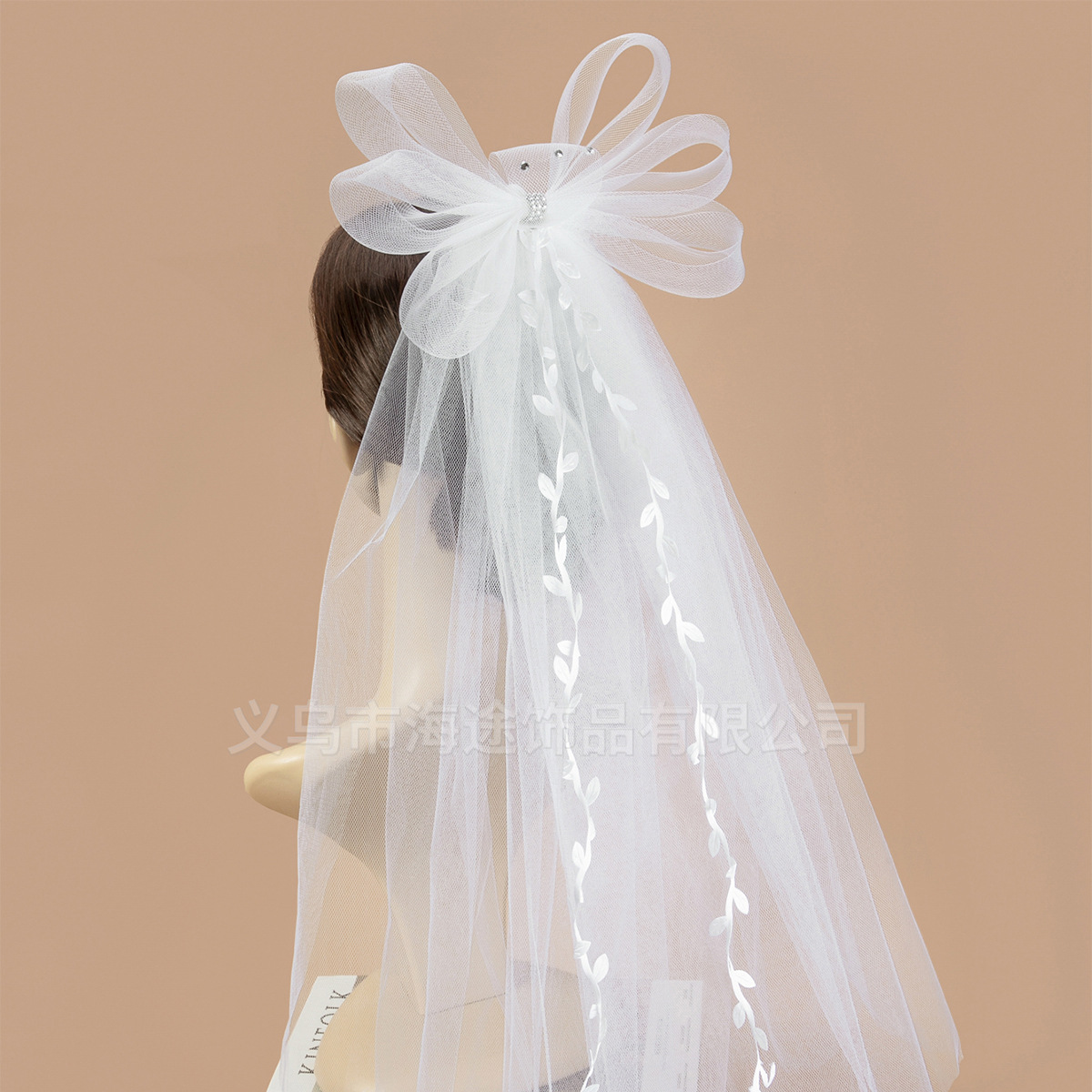 Cross-border super fairy bow, super fairy veil, bride's headwear, wedding veil, photography and photo-taking props factory direct supply Item Picture