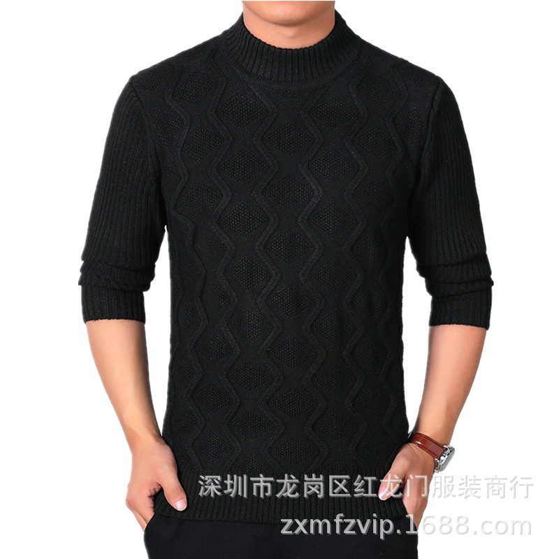 Factory goods direct wholesale men's sweaters, spring and autumn men's sweaters, men's pullover knitted woolen clothes, foreign trade street stalls and markets Item Picture