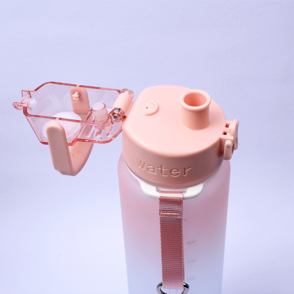Student portable plastic water bottle for fitness and sports Specification image