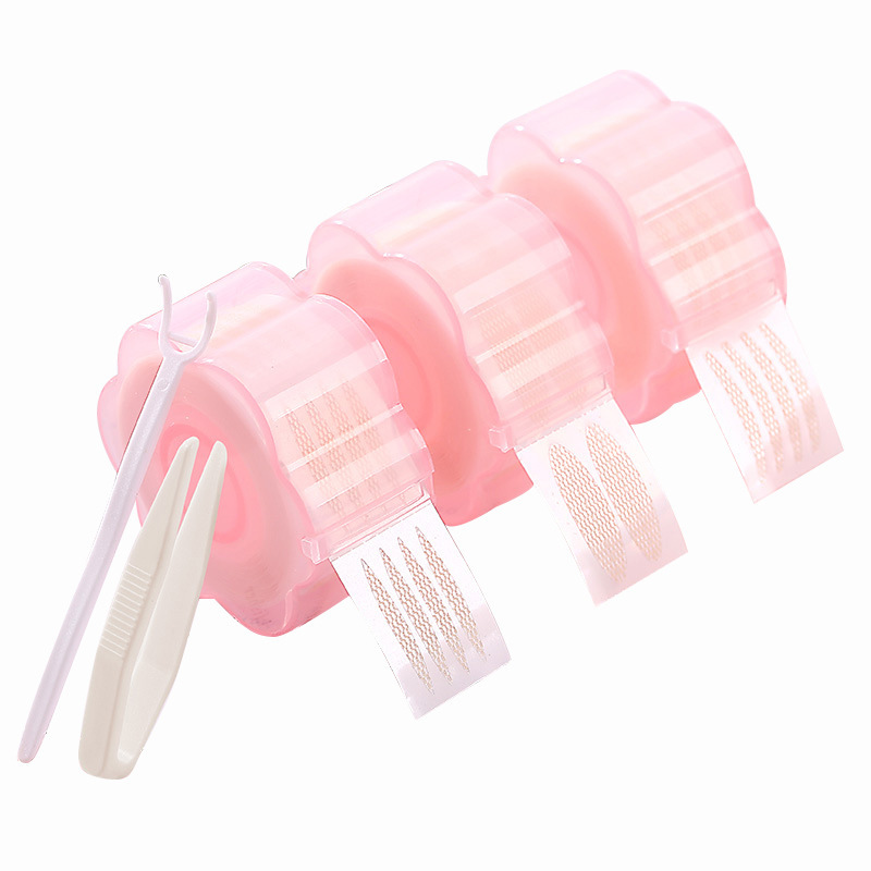 Wholesale Roll Double Eyelid Stickers That Stick To Water, Glue-Free Lace Mesh Fabric Giant Invisible Fiber Beauty Eye Stickers Item Picture