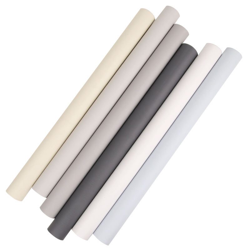 Self-Adhesive Wallpaper Self-Adhesive Pvc Solid Color Thickened Bedroom Waterproof Moisture-Proof Live Background Self-Adhesive Wholesale Wallpaper Plain Color Item Picture