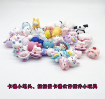 Creative cartoon mini figure pencil case with small pen head