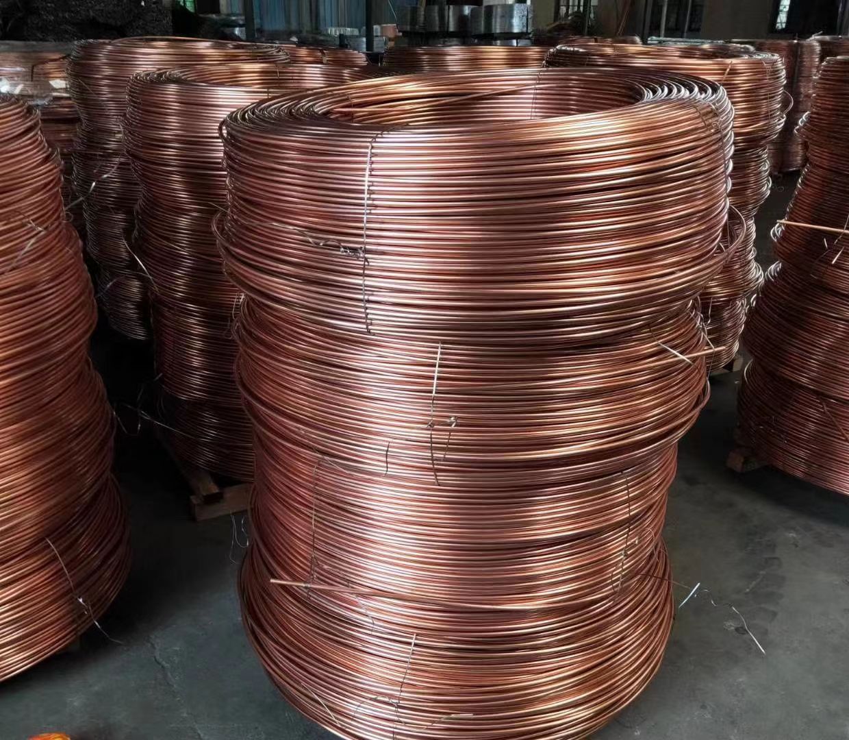 Copper-plated welded pipes, copper-plated steel pipes for refrigeration, copper-plated steel pipes for heaters. Welcome to call Application Scenario
