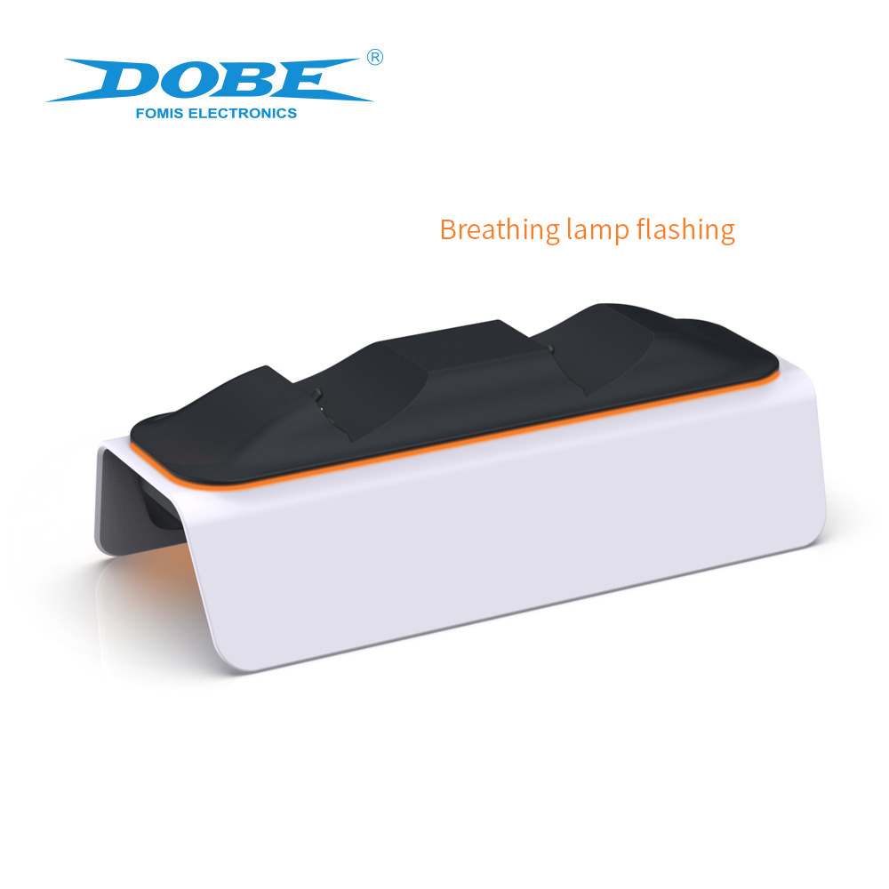 Factory direct sales of high-quality cross-border export game console accessories, DOBE ps5 controller dock charger, controller charging base, cross-border controller dual charging custom controller charger details Picture