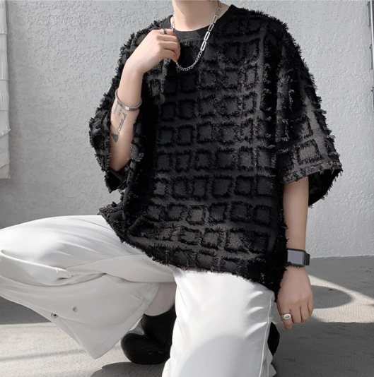 Customized dark and niche design short-sleeved super factory in Kingston, SAN Jose, Port of Spain, based on your provided sample Specification image