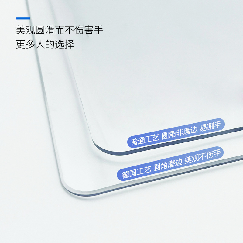 Soft Glass Pvc Round Table Cloth Waterproof, Oil-Proof, Non-Washing Table Cloth Round Transparent Table Mat Desktop Protective Film Application Scenario