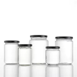 Wholesale 150ml 200ml 350ml 500ml 750ml 1000ml glass jar Wide mouth Mason jar glass Item Picture