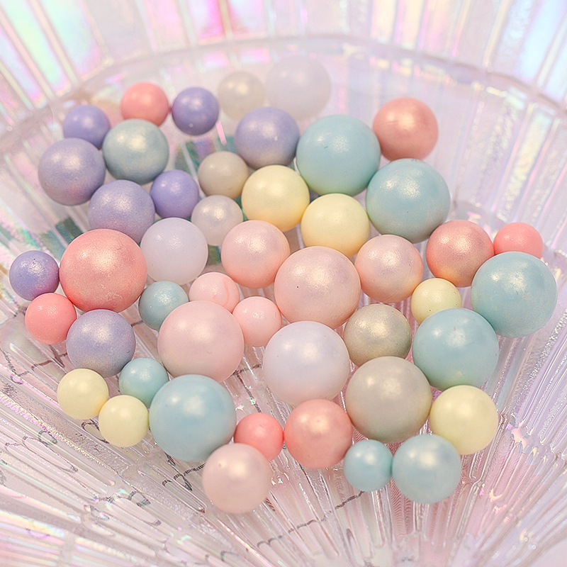 Diy Beads Colored Beads Small Round Beads Non-Porous Cream Glue Drops Glue Diy Phone Case Hairpin Decorative Material Application Scenario