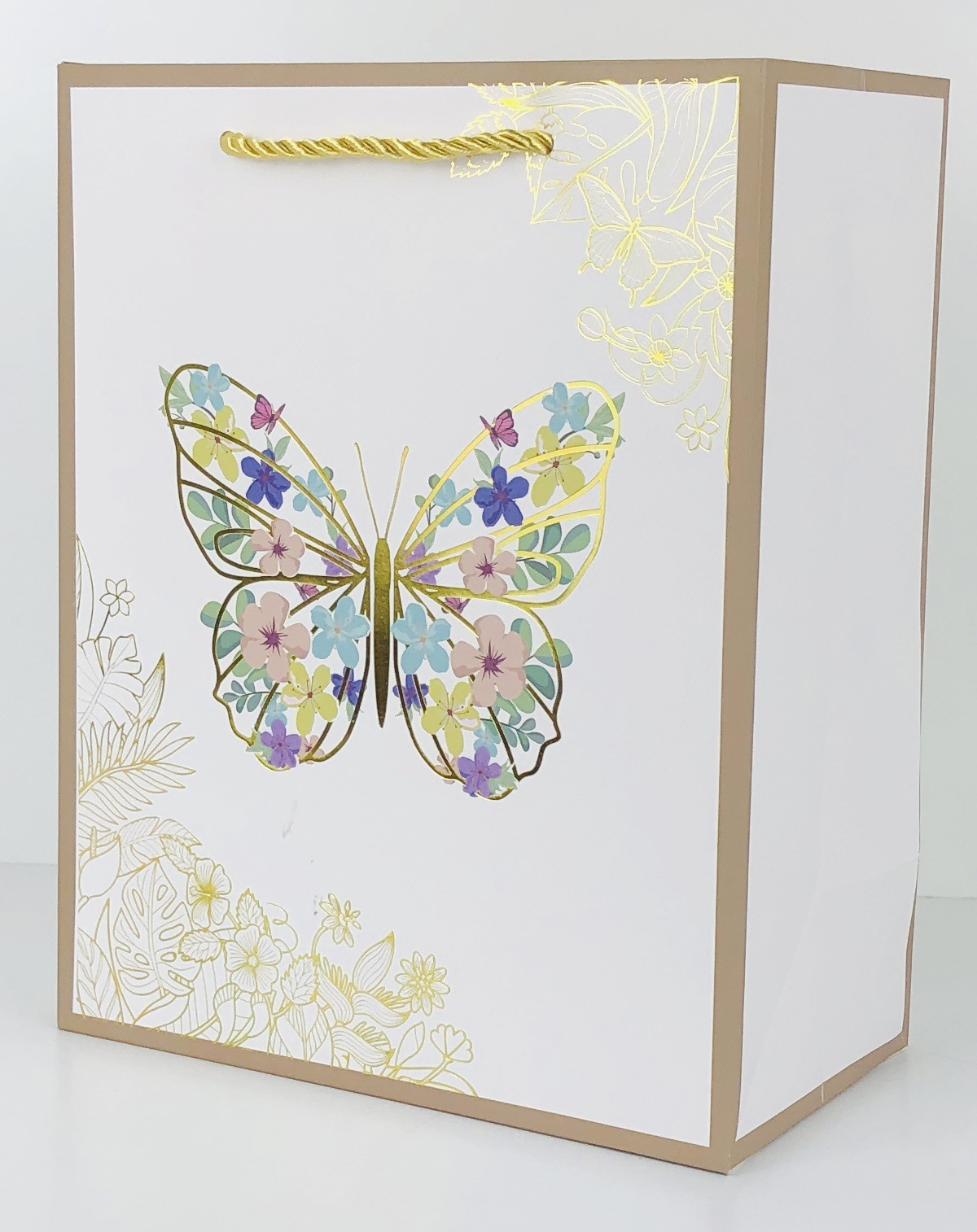 Single-color gilded butterfly series handbags, outrageous shopping bags, cross-border exclusive supply Application Scenario