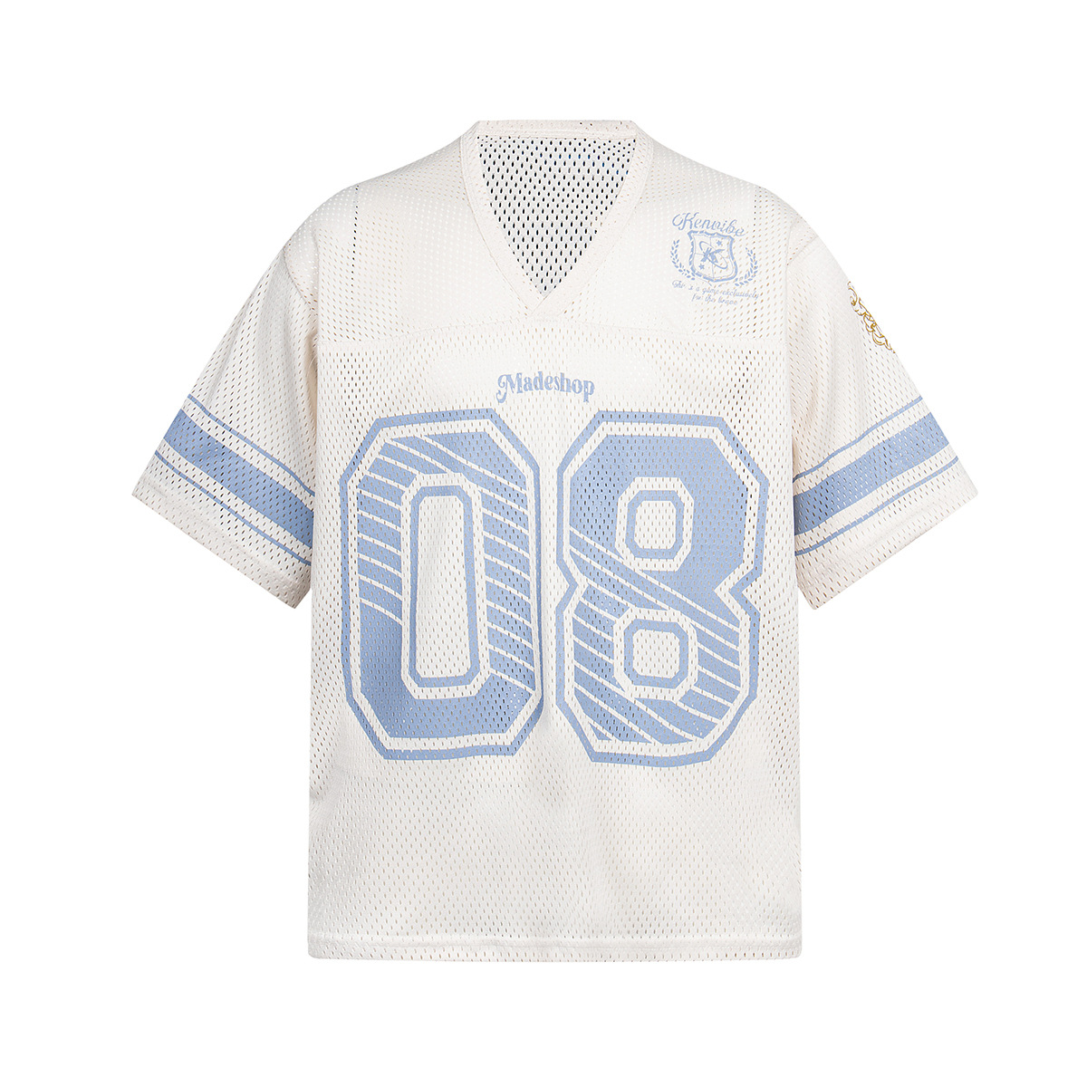 American jersey hollow sweatshirt loose printed Specification drawing