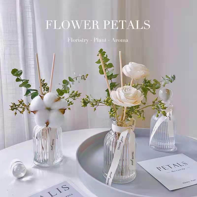 罗马竖纹无火干花香薰持久留香民宿家居空气清新剂伴手礼摆件香氛